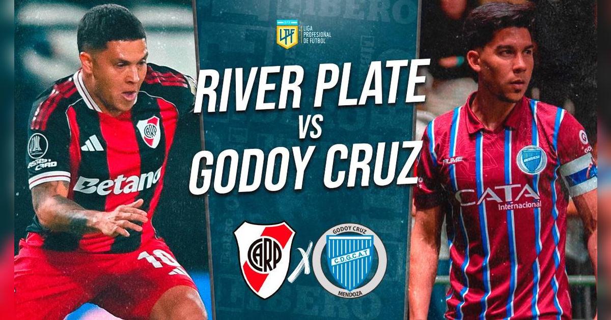River Plate vs Godoy Cruz EN VIVO vía TNT Sports: hora y dónde ver la Liga Profesional