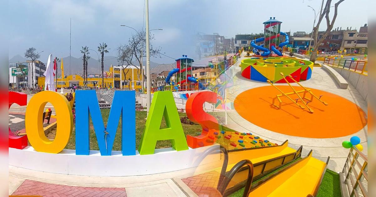 Vecinos de Comas celebran importante noticia | Municipio renovó espacio público a favor de los ciudadanos