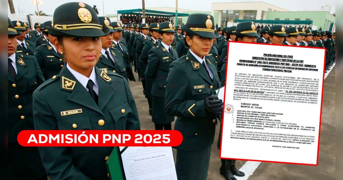 Proceso de admisión PNP 2025: abren convocatorias para postulantes que aprobaron examen de conocimientos