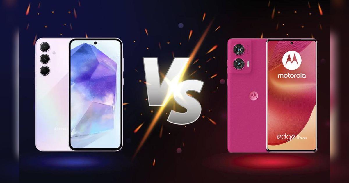 Galaxy A55 vs. Motorola Edge 50 Fusion: cuál tiene mejor cámara, procesador, pantalla y cuesta menos