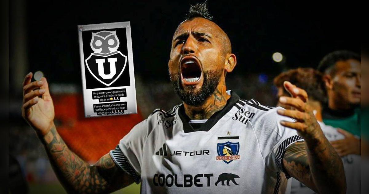 El rotundo mensaje de Vidal tras incidentes entre hinchas de Independiente y U de Chile: 