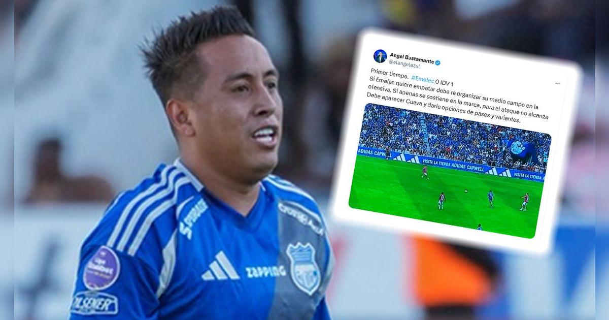 Periodista ecuatoriano dio firme comentario de Cueva tras ser titular en derrota de Emelec