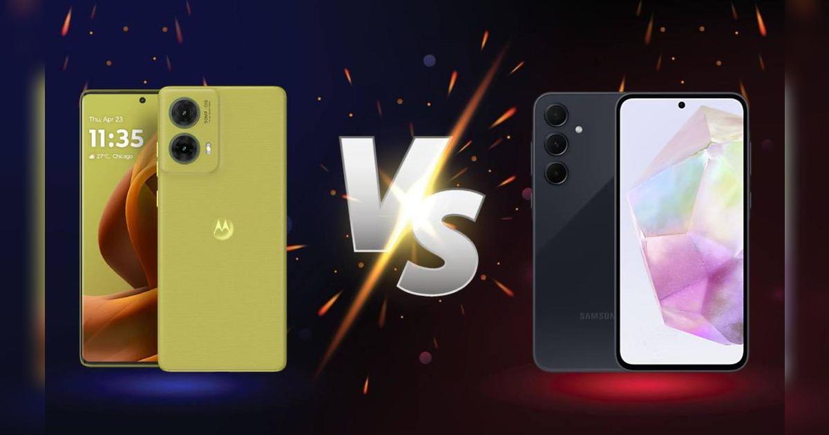 Motorola G85 vs Samsung A35: cuál de estos teléfonos de gama media tiene mejor procesador, mejor batería y es más barato