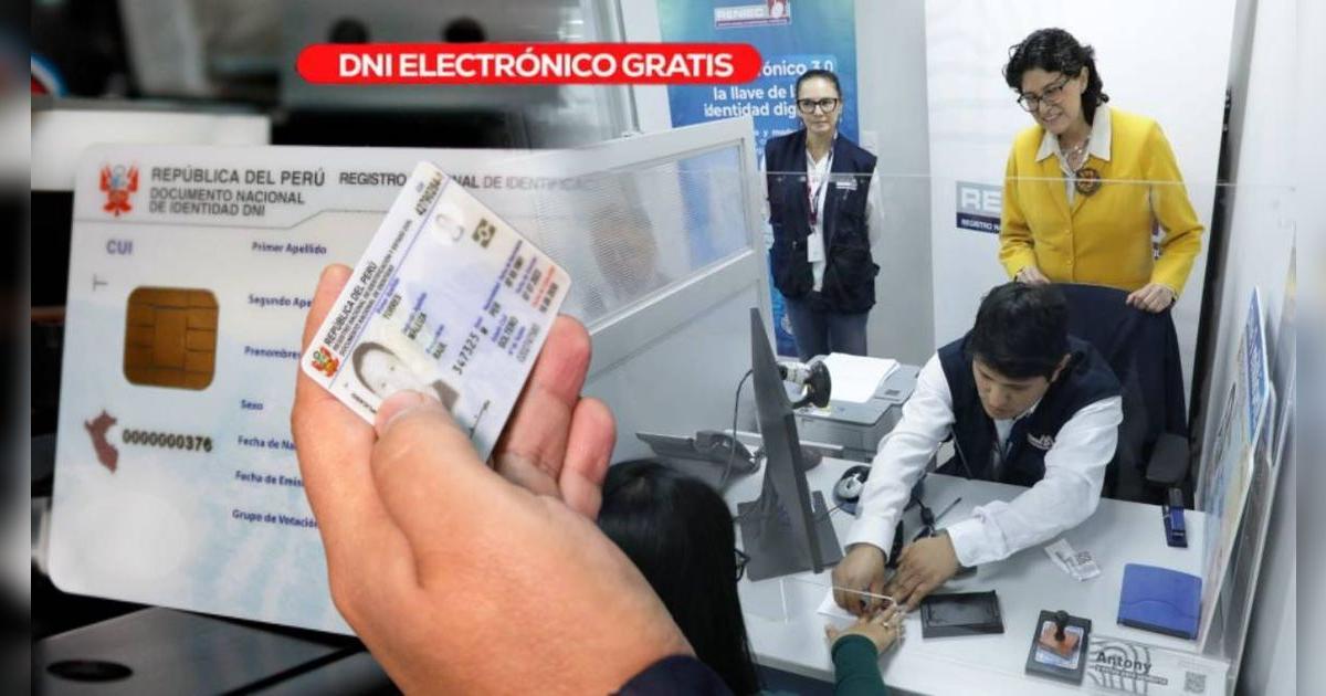 Reniec ofrece DNIe gratis este 27 de agosto: ¿Qué ciudadanos podrán solicitar el trámite sin costo?