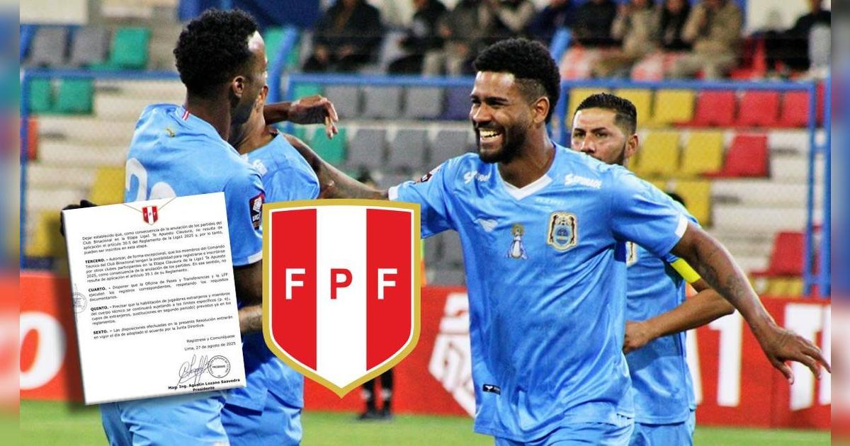 FPF se pronuncia con firme comunicado y toma drástica decisión con futbolistas de Binacional