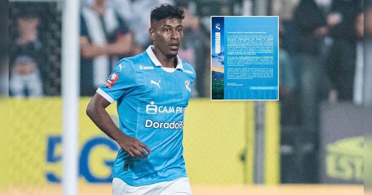 Sporting Cristal cuestionó el cambio de localía en la Liga 1: 