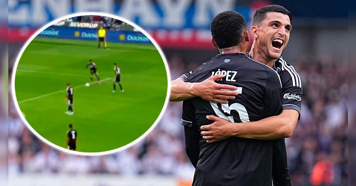 ¡De antología! Marco López y su fenomenal gol para victoria de Copenhague en Dinamarca 