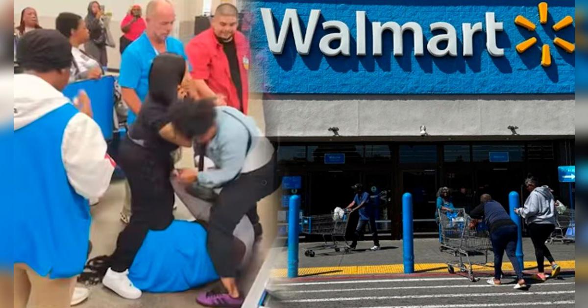 Pánico en Walmart: reportan violenta agresión de un grupo de mujeres contra empleada de tienda