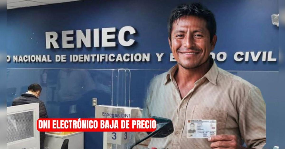 Reniec ofrece increíble oferta en trámite de DNI electrónico para quienes lo obtengan hasta diciembre 2025