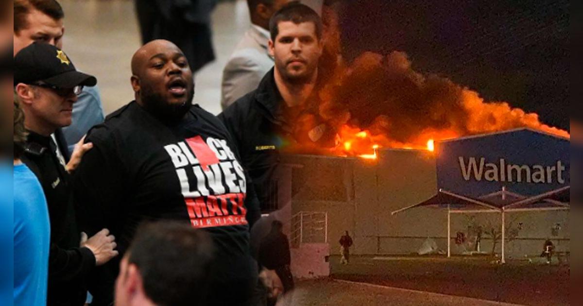 Arrestan a activista de Birmingham tras ser acusado de incendiar un Walmart durante protesta