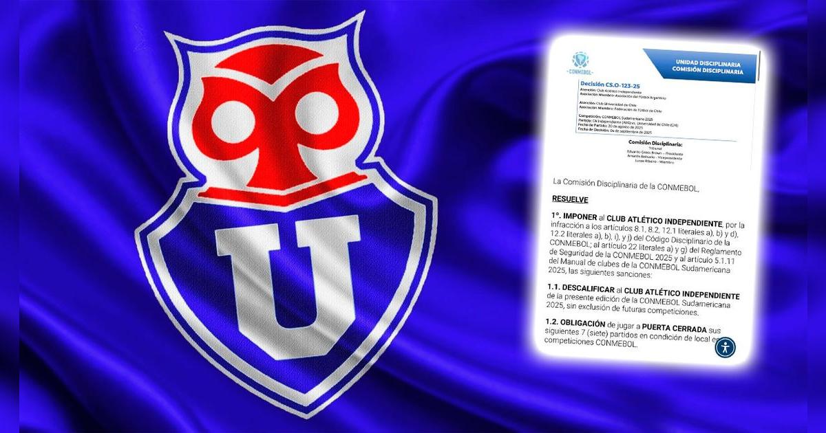 Figura de U de Chile decidió dejar el club en medio del fallo de Conmebol: 