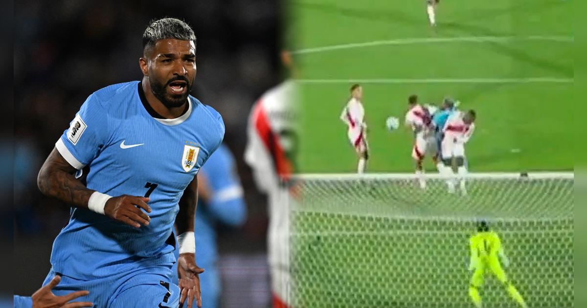 ¡Se hunde la ilusión! Rodrigo Aguirre marcó de cabeza el 1-0 de Uruguay vs Perú