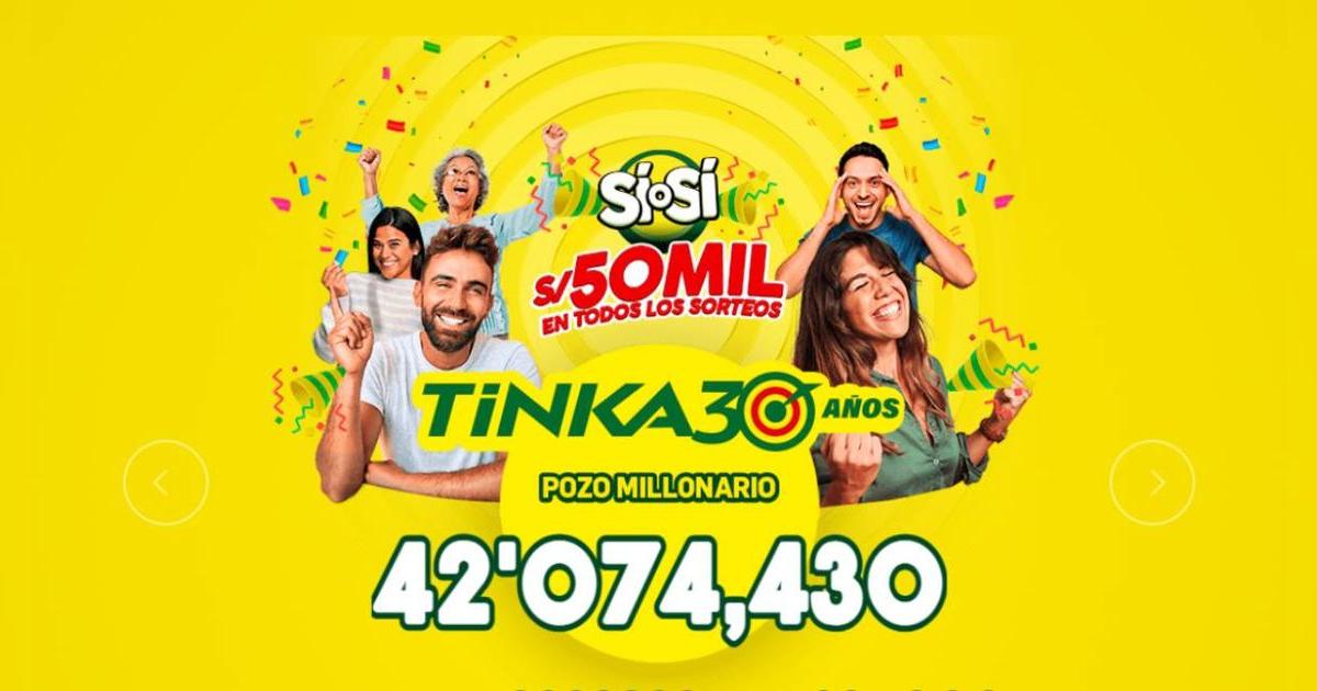 Sorteo La Tinka de HOY, domingo 7 de septiembre: pozo Millonario y últimos resultados