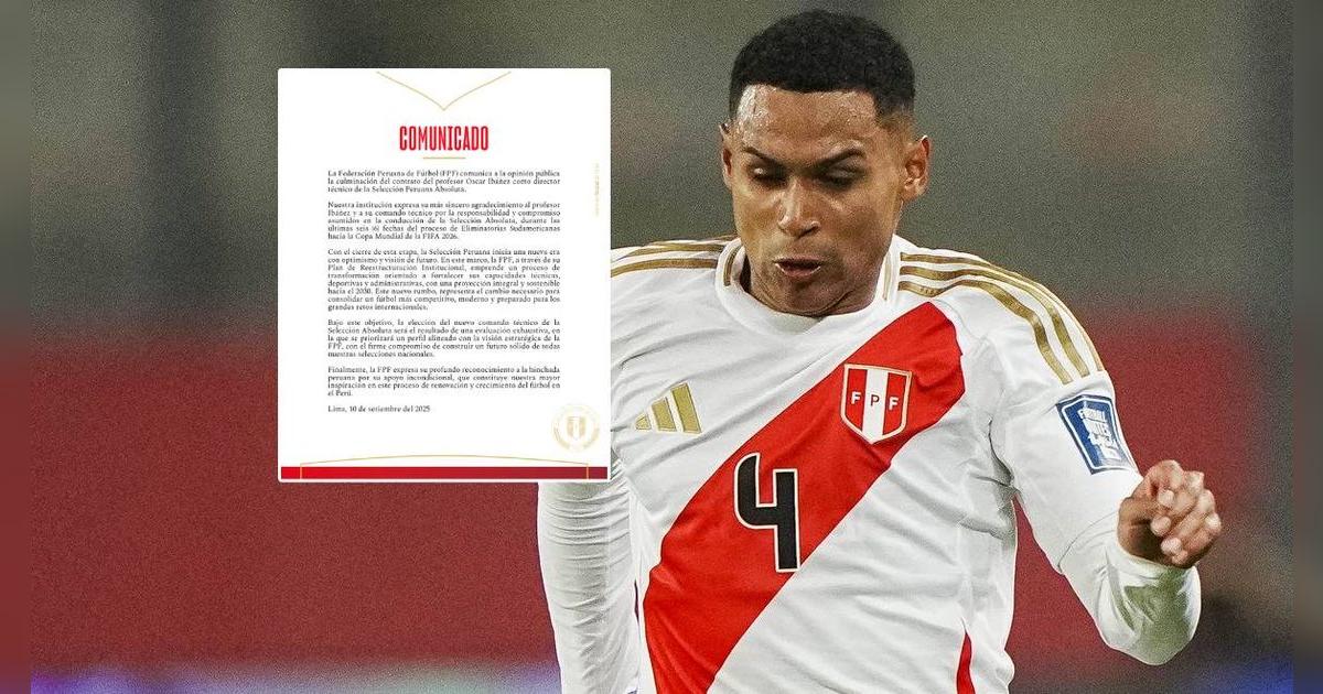 FPF anunció salida de Ibáñez y mencionó al nuevo DT de la selección peruana: 