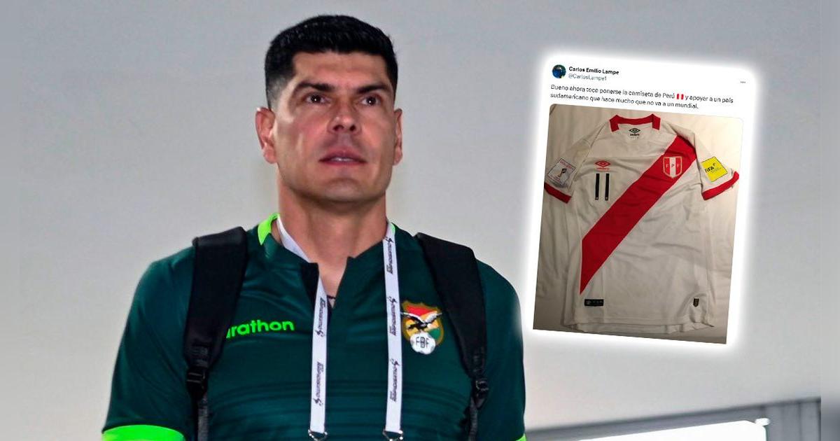 La vez que Carlos Lampe de Bolivia lució camiseta de Perú con inédito mensaje: 