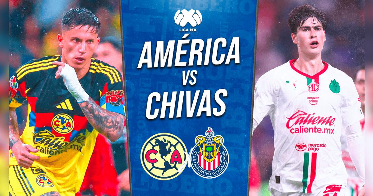 América vs. Chivas EN VIVO: pronóstico, hora y canal del clásico nacional por la Liga MX
