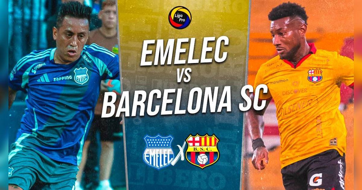 Emelec vs. Barcelona SC EN VIVO: alineaciones, hora y dónde ver Clásico del Astillero