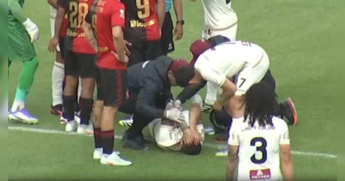 Anderson Santamaría sufrió dura lesión y no pudo contener las lágrimas: jugador se fue en camilla