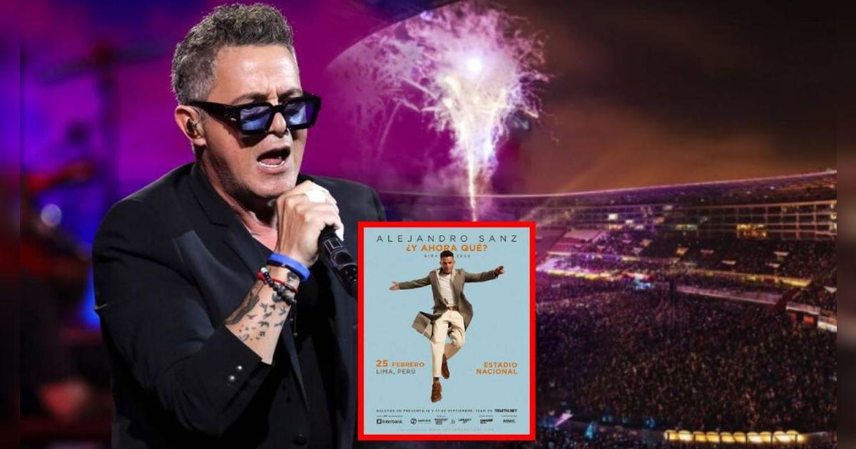 Preventa para Alejandro Sanz en Lima 2026 inició HOY, 16 de septiembre: entradas desde 165 soles