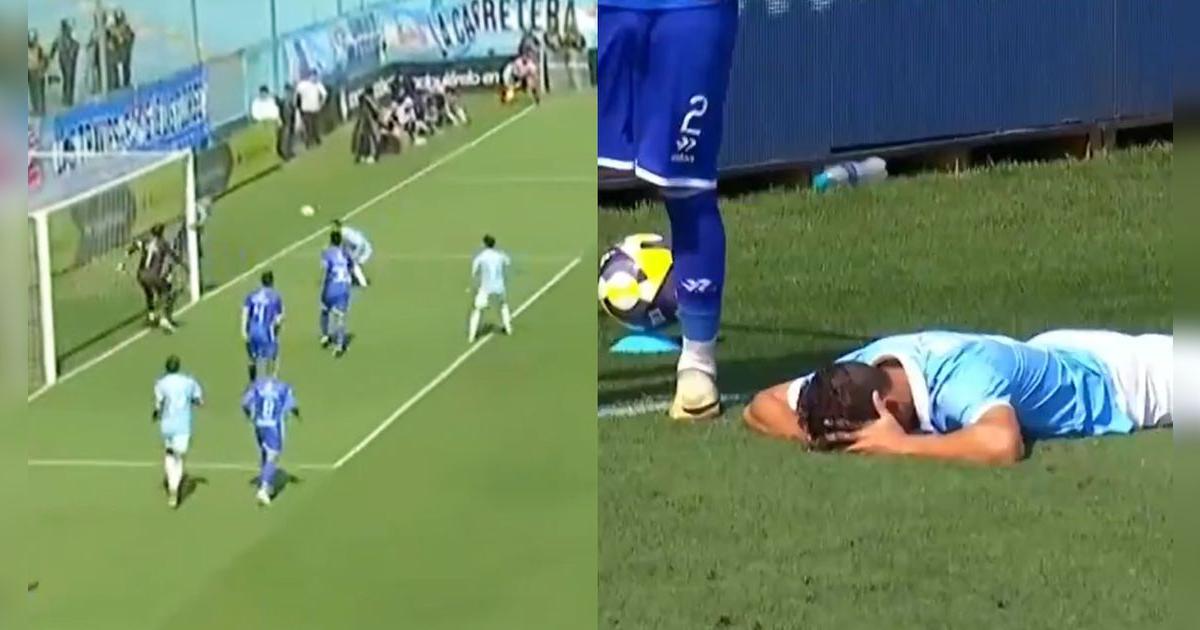Cristian Benavente falló de forma increíble una clara situación de gol en su debut con Cristal