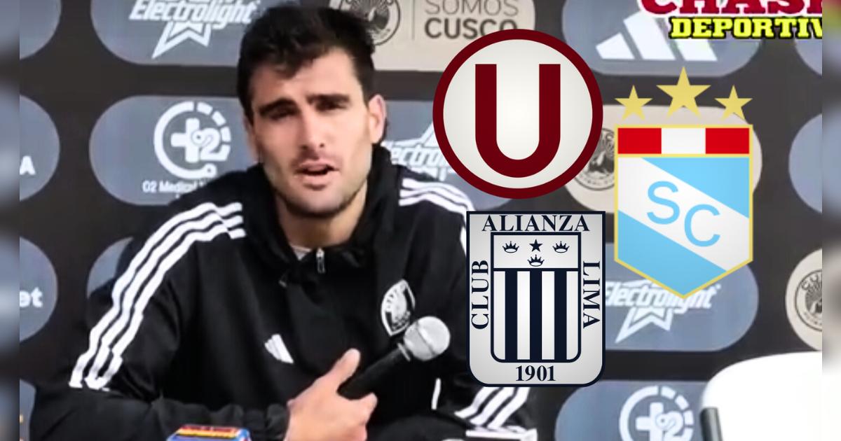 Ampuero, figura de Cusco FC, dió fuerte calificativo a Universitario, Alianza y Cristal: 