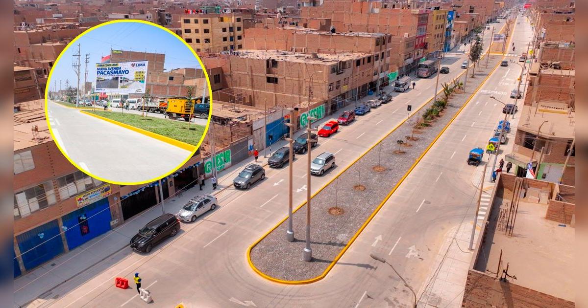 Importante obra de 3.5 km en Lima Norte se inauguró: vecinos cuentan con nuevos paraderos, veredas y señalización