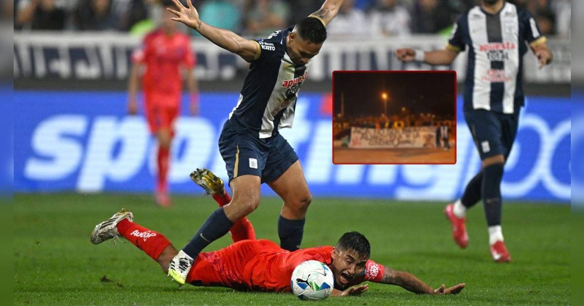 Hinchas de la U de Chile recibieron con pancartas a Alianza Lima en Coquimbo: 