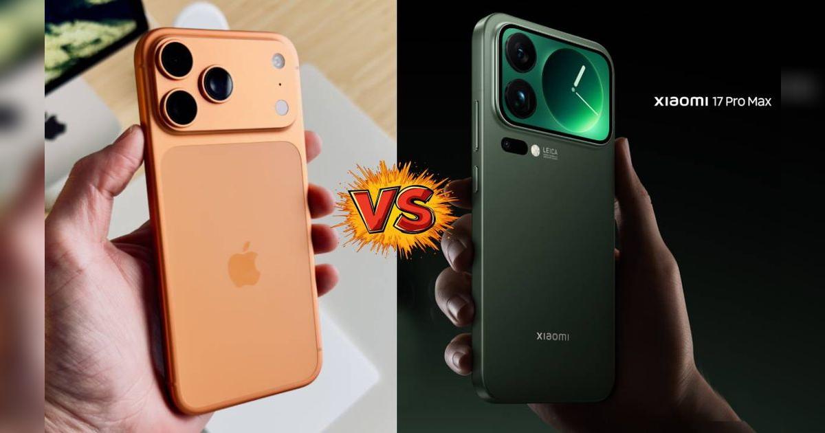 VERSUS de características entre el Xiaomi 17 Pro Max y el iPhone 17 Pro Max de Apple