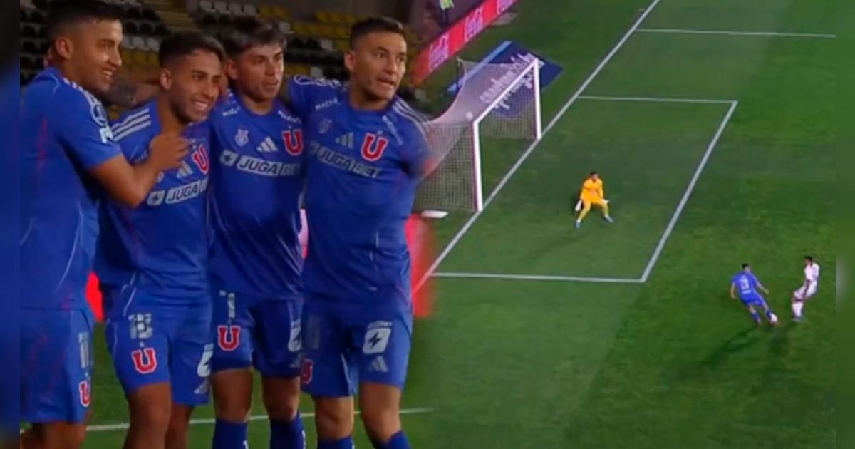Lucas Assadi anotó el 1-0 de la U de Chile sobre Alianza Lima en los primeros minutos del partido