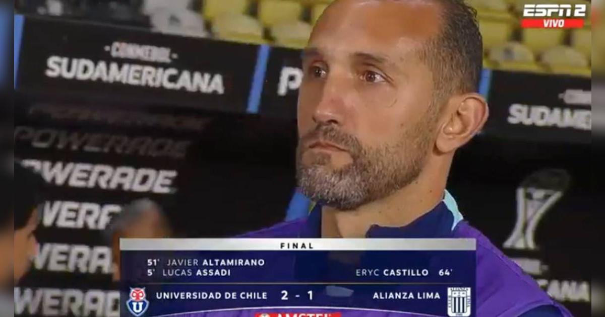 La tristeza de Hernán Barcos tras la eliminación de Alianza Lima en la Copa Sudamericana