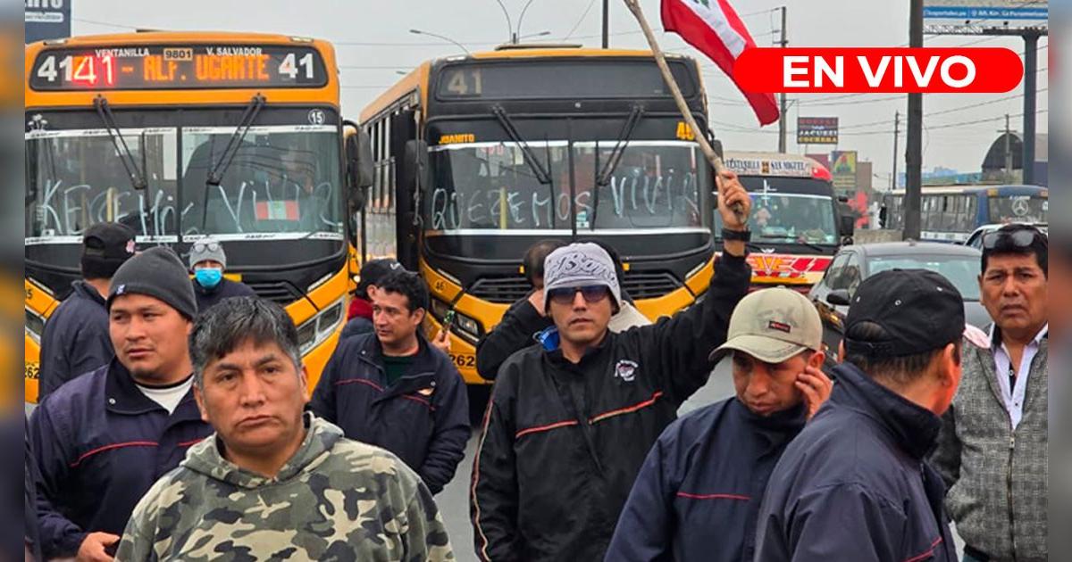 Movilización de transportistas HOY en la Panamericana Norte: sigue la marcha rumbo al Congreso