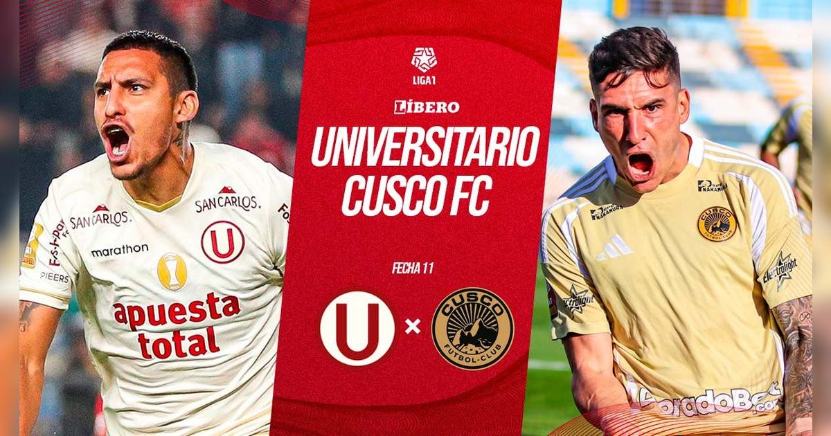 Universitario vs Cusco FC EN VIVO por Liga 1: a qué hora juega, pronóstico, alineaciones y dónde ver