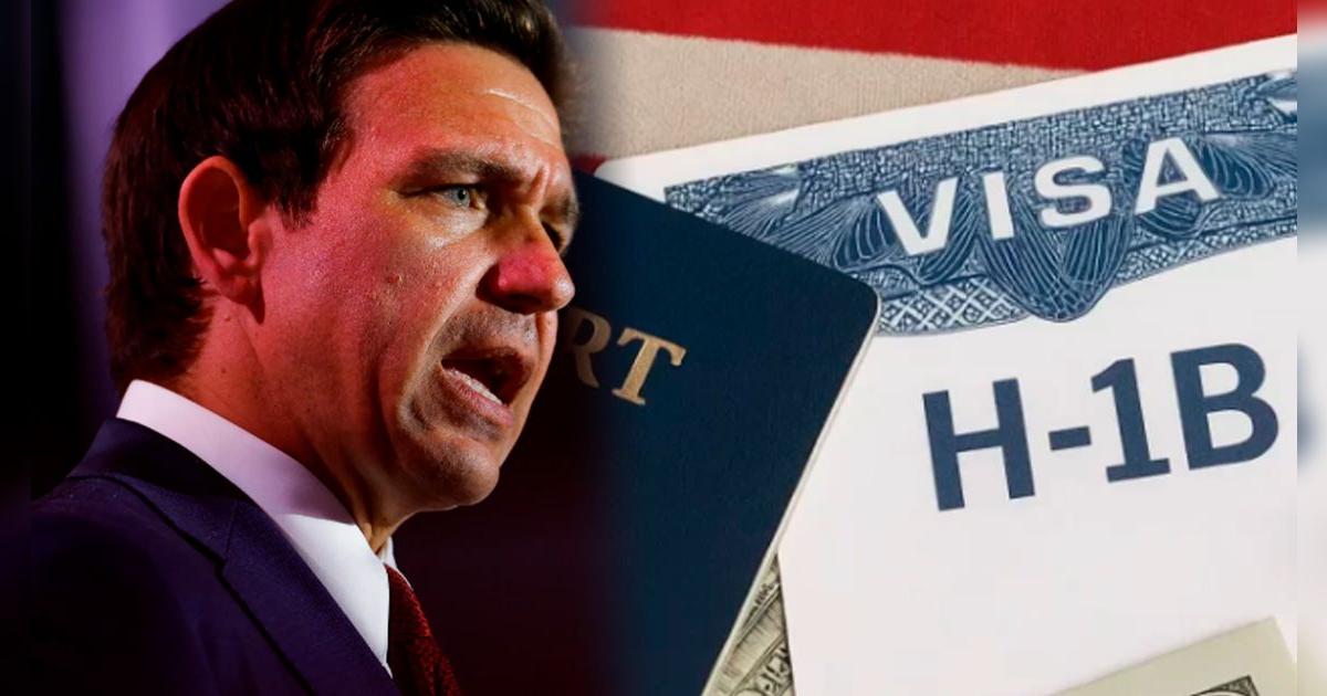 Ron DeSantis contra visas H-1B en EE. UU.: critica programa y lo tilda de 
