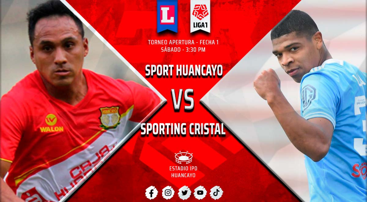 Sporting Cristal vs. Sport Huancayo EN VIVO: hora, canales y cómo ver Liga 1 2022