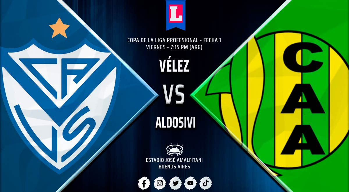 Vélez vs. Aldosivi LIVE: When, what time, and where to watch the 2022 Professional League Cup.