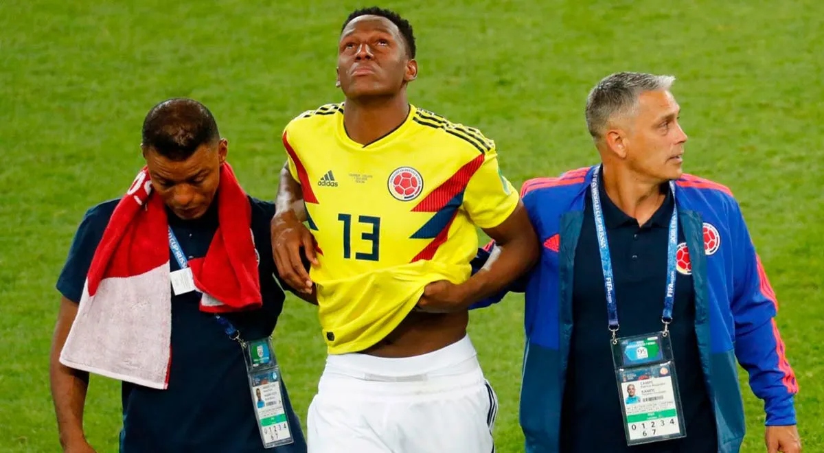 Lo sufre Colombia: Yerry Mina será baja para la última fecha doble de las Eliminatorias