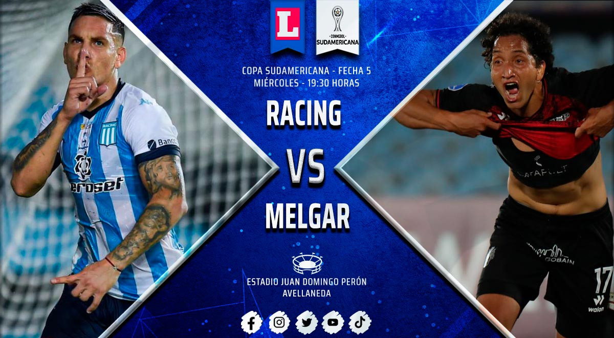 ➤ ESPN y Star Plus en vivo, Melgar - Racing: transmisión ONLINE por Copa Sudamericana 0-1
