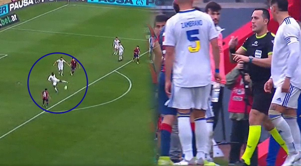 Luis Advíncula cometió blooper, pero el VAR lo salvó tras anular gol de San Lorenzo ante Boca