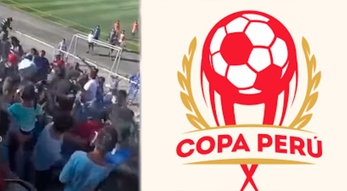 ¡A los golpes! Futbolistas se pelean con hinchas en partido de Copa Perú