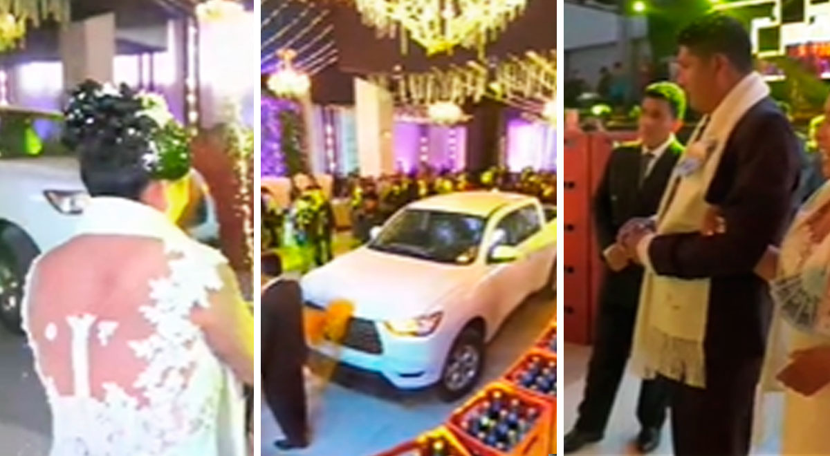 Padrino trae 'camionetón' como 'humilde' obsequio de bodas para la prosperidad