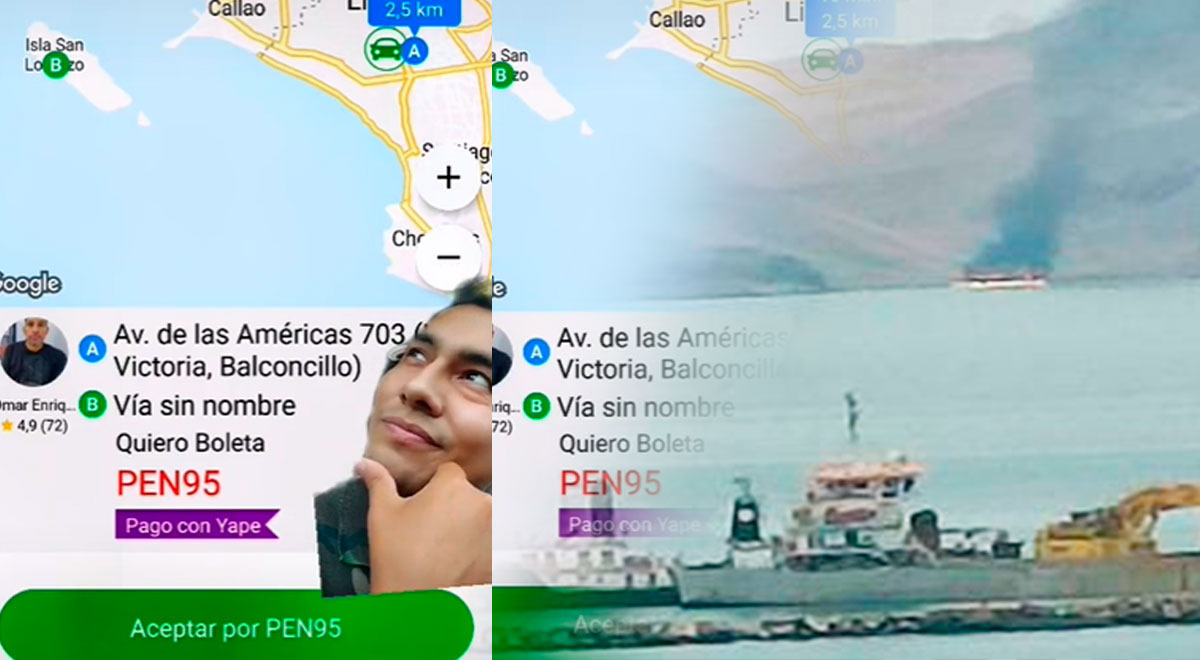 Piden a taxista por aplicativo una 'carrera' hasta la Isla San Lorenzo: 