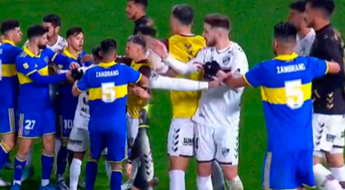 Jugadores de Boca y Platense se van a las manos: Zambrano pidió tranquilidad a sus compañeros