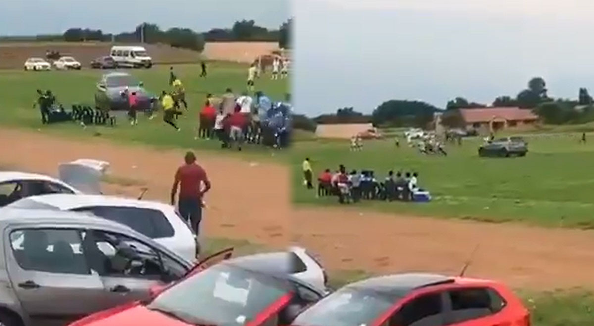 Aficionado descargó su furia y quiso atropellar a un árbitro en la tercera de Sudáfrica
