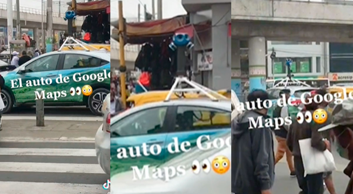TikTok: peruano encuentra al auto de Google Maps en calle limeña y su reacción es única