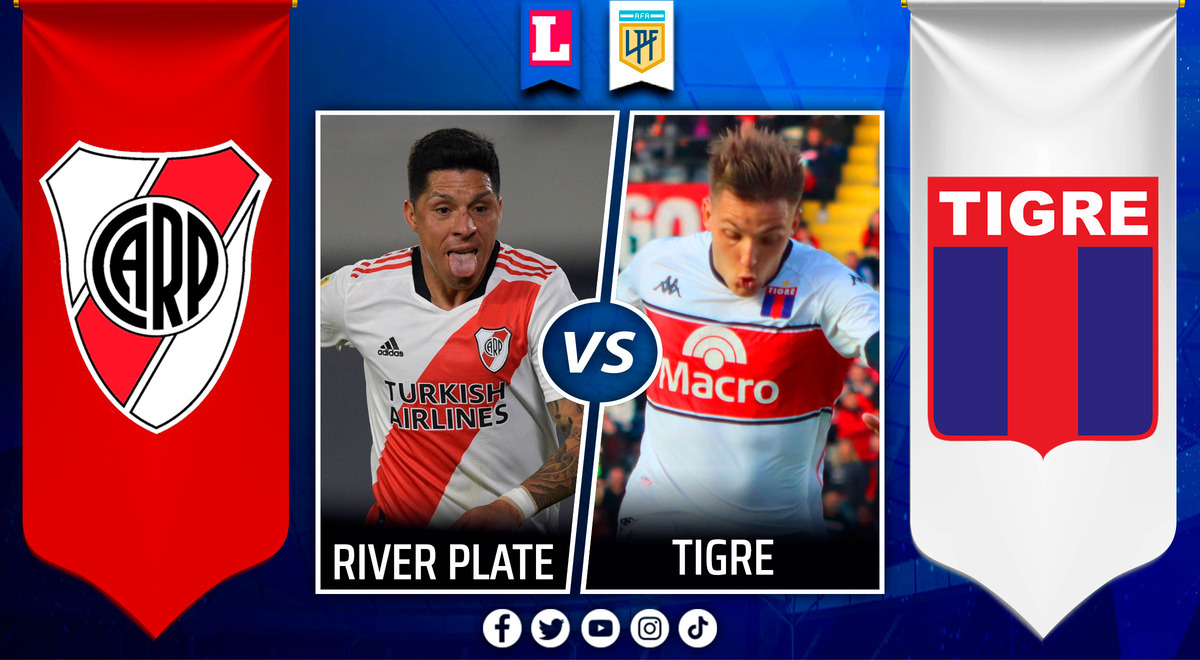 What channel is LIVE River vs Tigre for the Argentine League?
