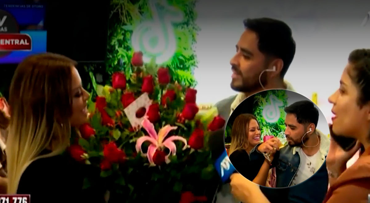 ¿Flor Polo tiene romance con reportero de ATV? Él la sorprendió con flores y champagne