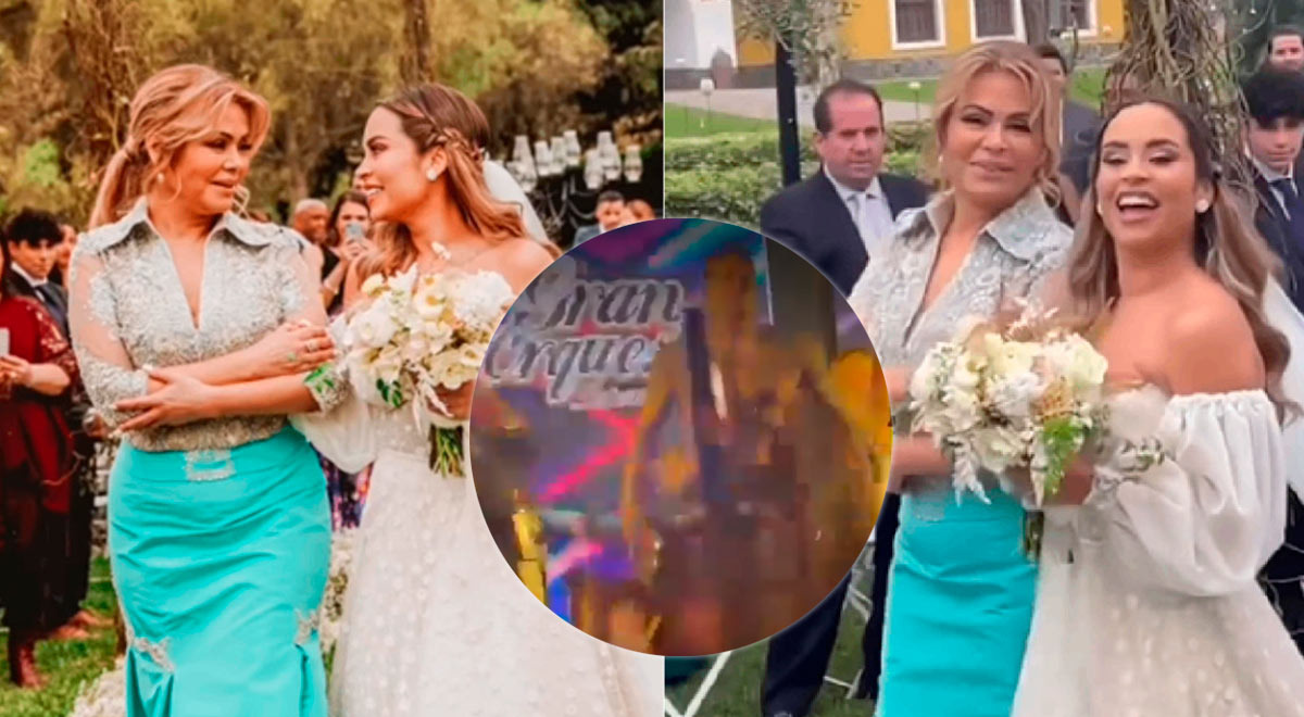 Christian Domínguez se quita la ropa en boda de Ethel Pozo y baila 