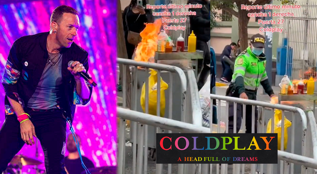 Coldplay en Lima: Carrito de comida se incendió en los exteriores del Estadio Nacional