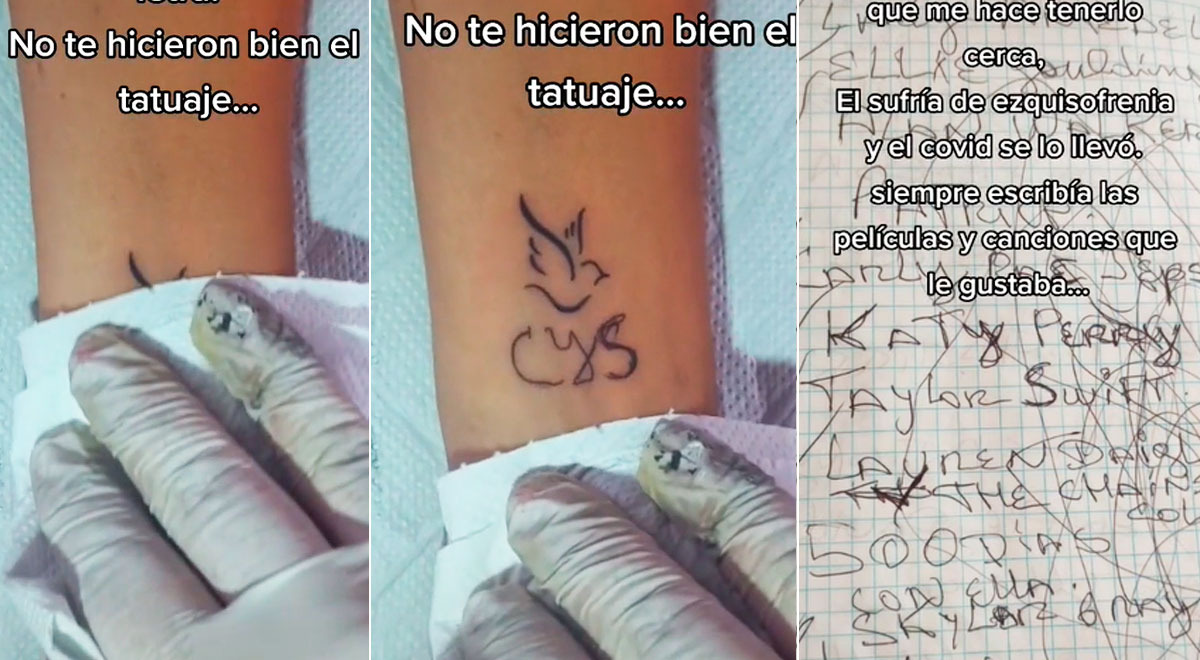 Peruana se realizó un tatuaje con 'mala letra' y la razón impactó a todos en TikTok