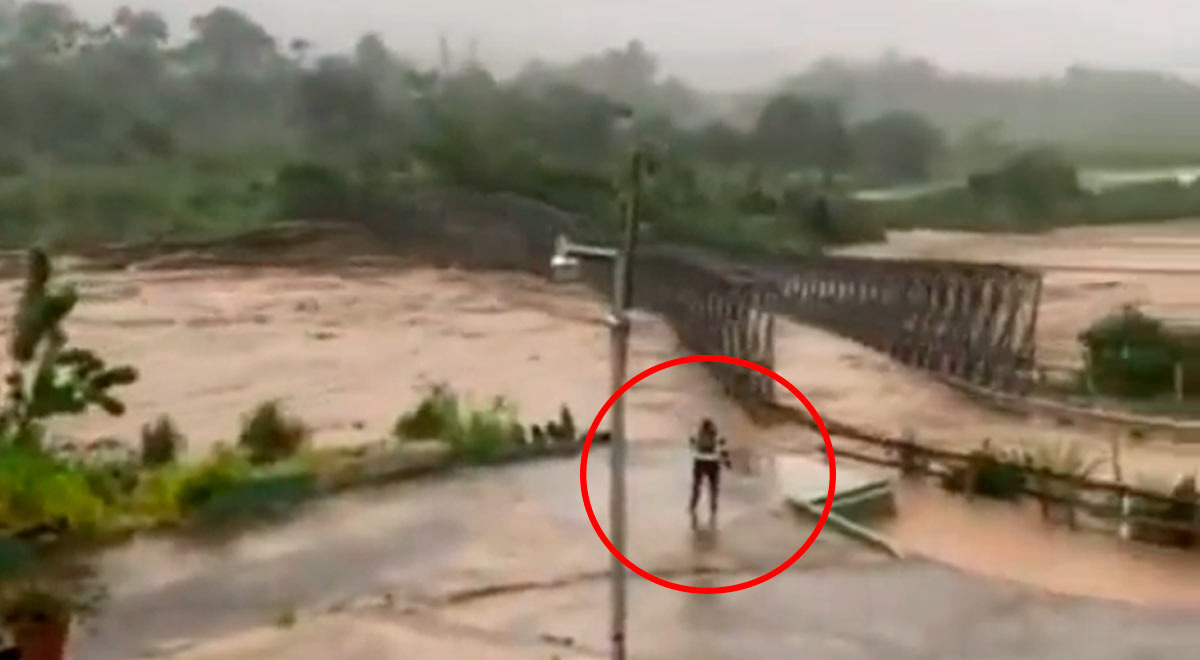 Hurricane Fiona knocks down a bridge on its way through Puerto Rico and a man survives death.